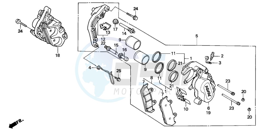 FRONT BRAKE CALIPER image