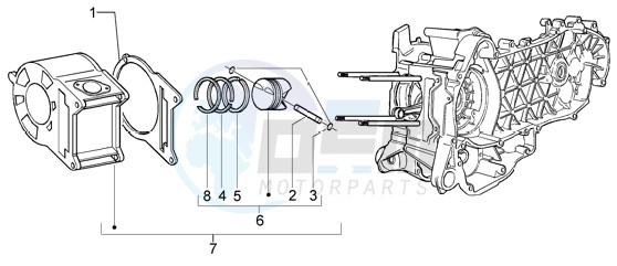 Cylinder-piston-wrist pin assy image