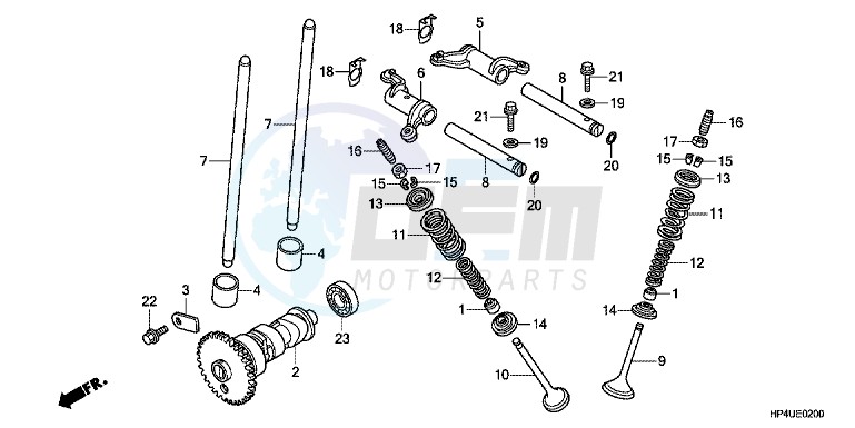 CAMSHAFT/VALVE blueprint