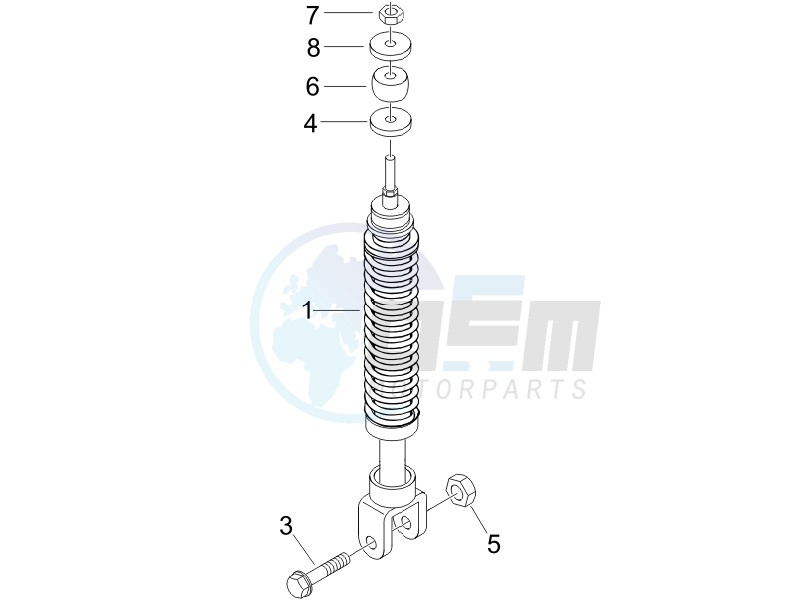 Rear suspension - Shock absorber - s blueprint