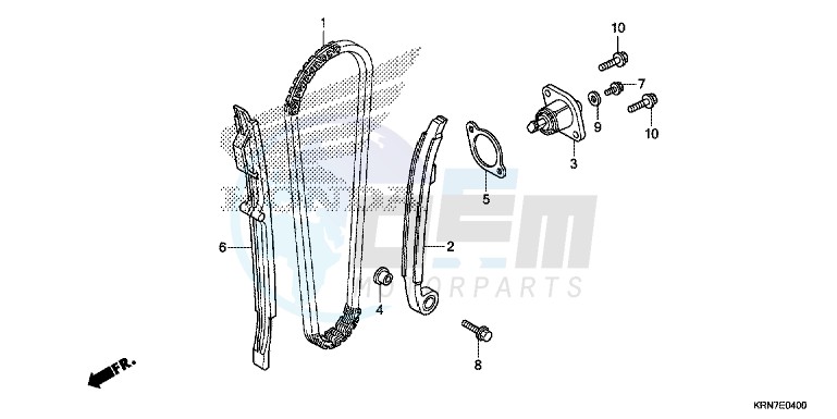 CAM CHAIN/ TENSIONER image