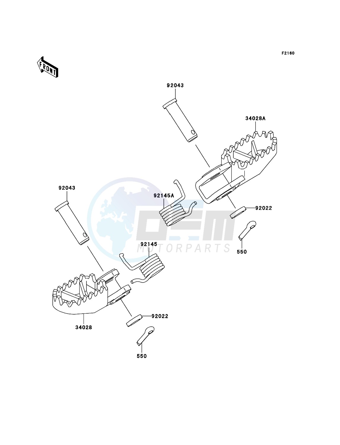 Footrests blueprint