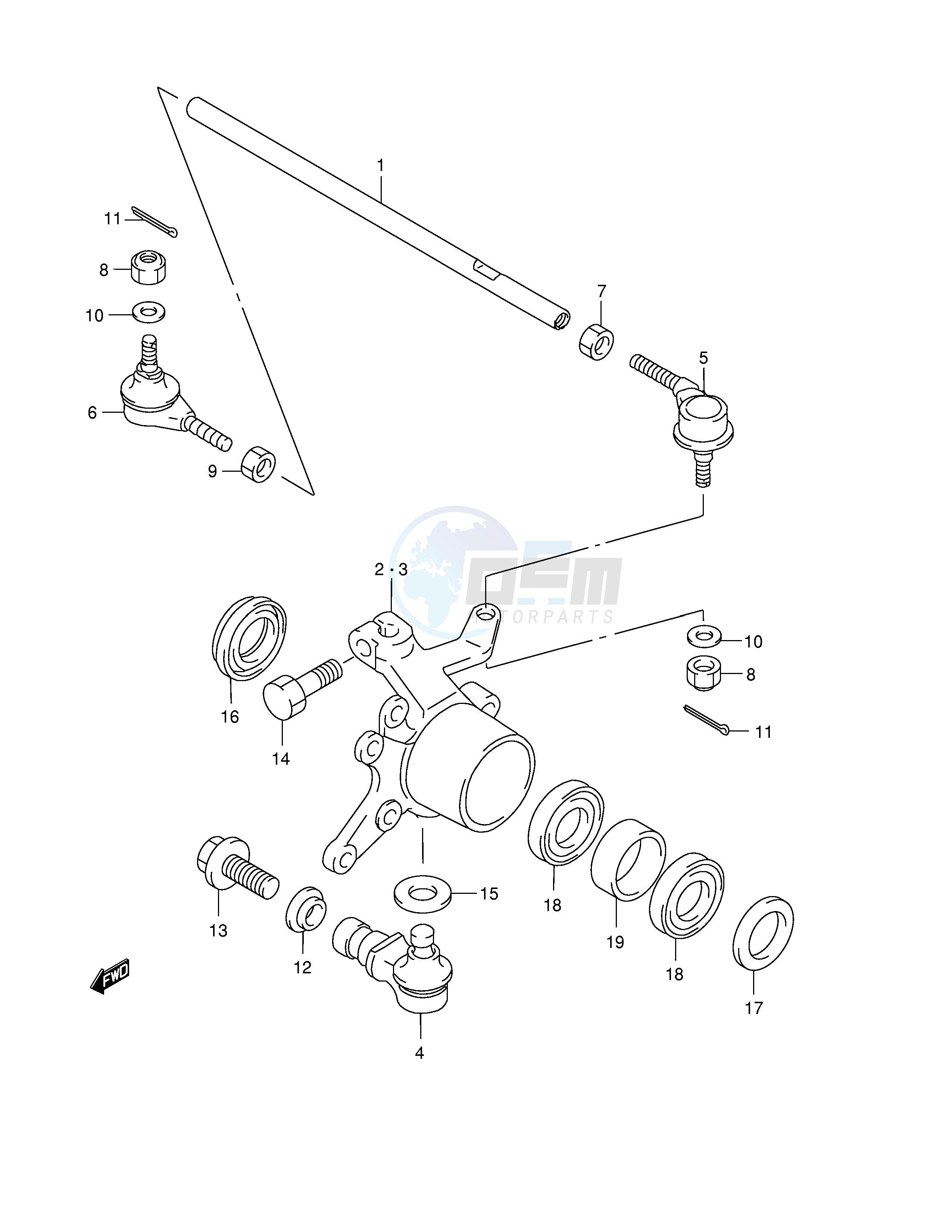 STEERING KNUCKLE blueprint