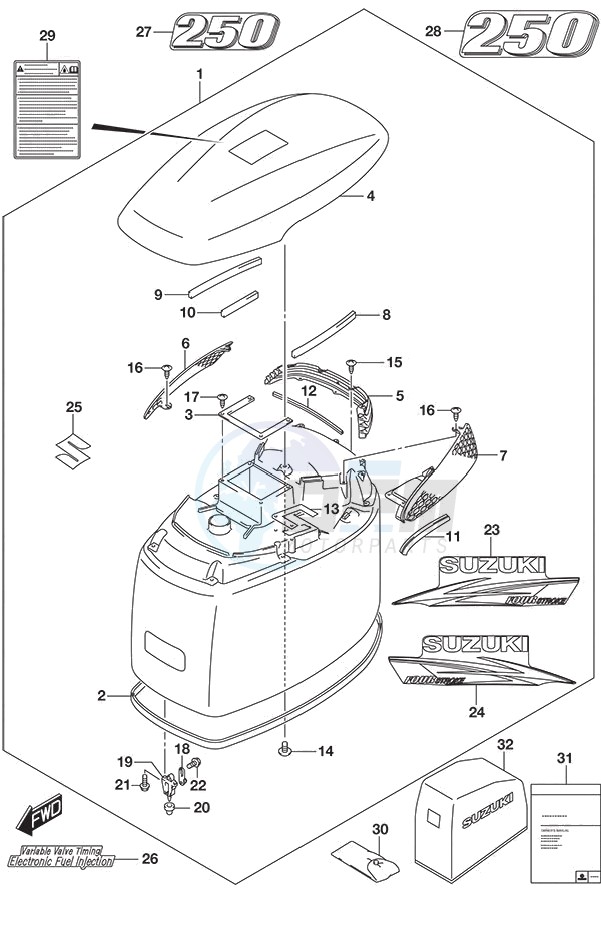 Engine Cover (White) image