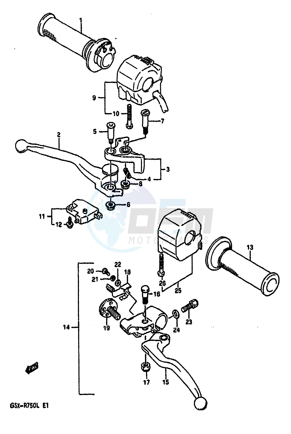 HANDLE SWITCH (MODEL K L) image