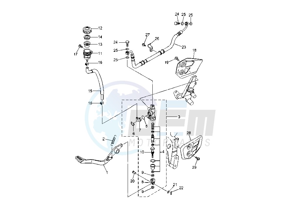 REAR MASTER CYLINDER image