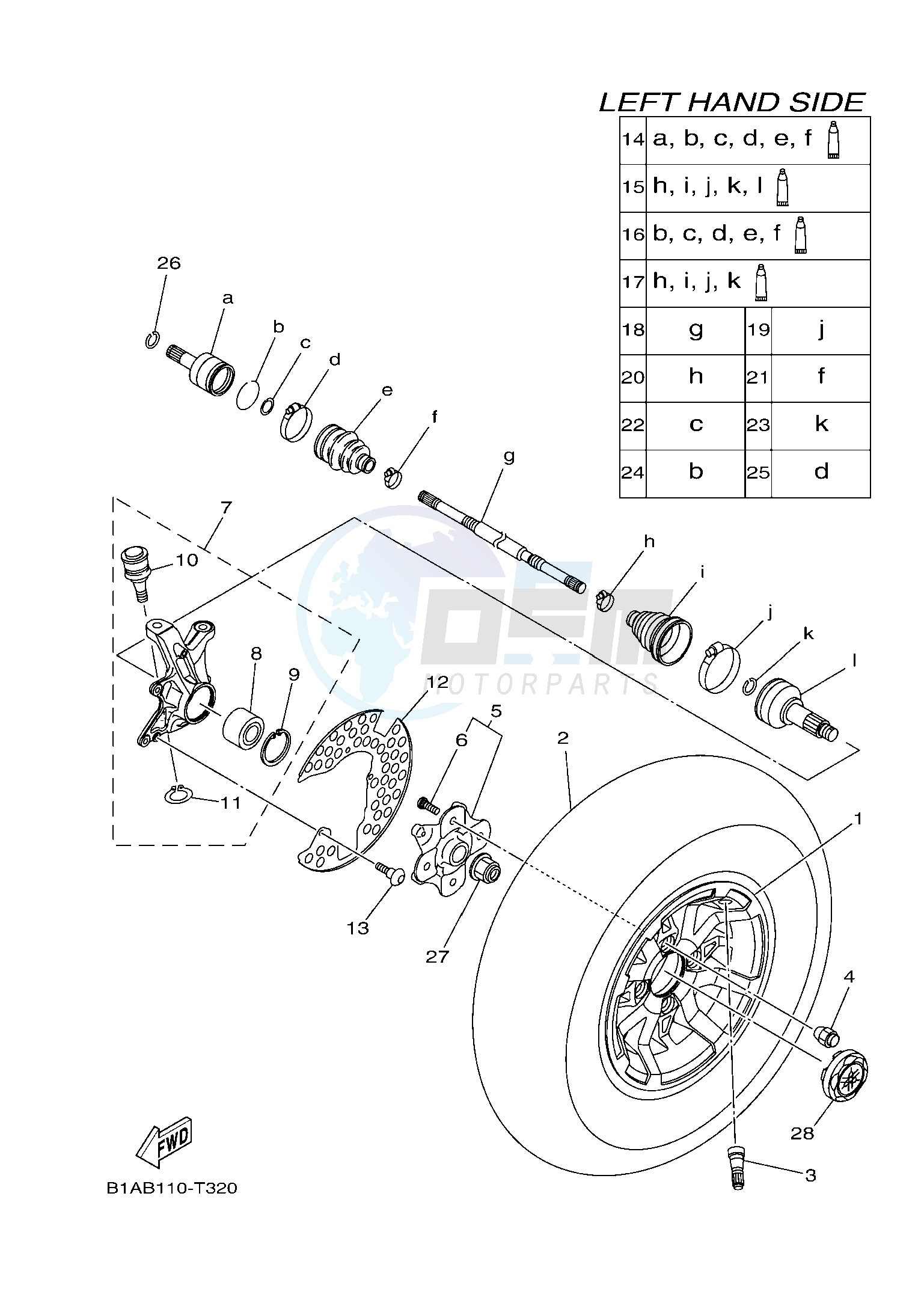 FRONT WHEEL blueprint