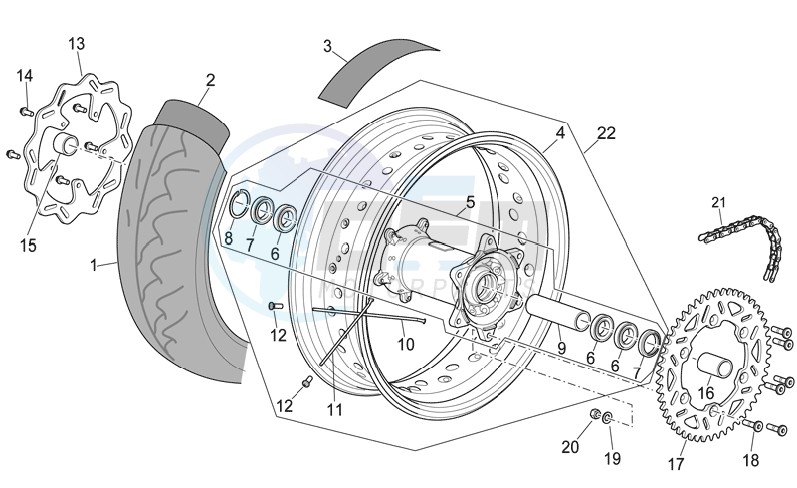 Rear wheel II blueprint