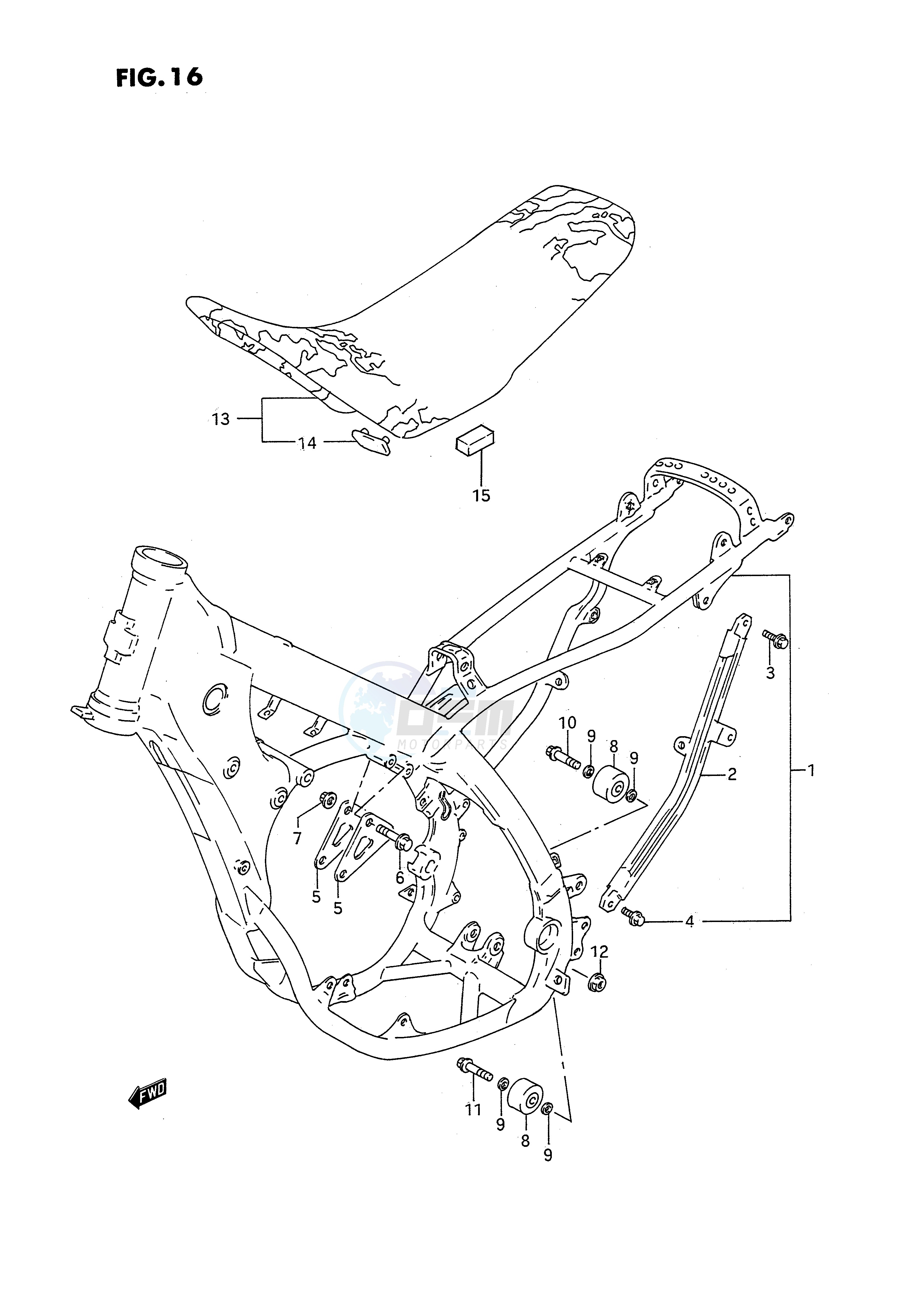 FRAME - SEAT (MODEL N P) blueprint