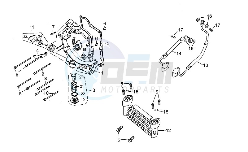 RH Semi-crankcase blueprint