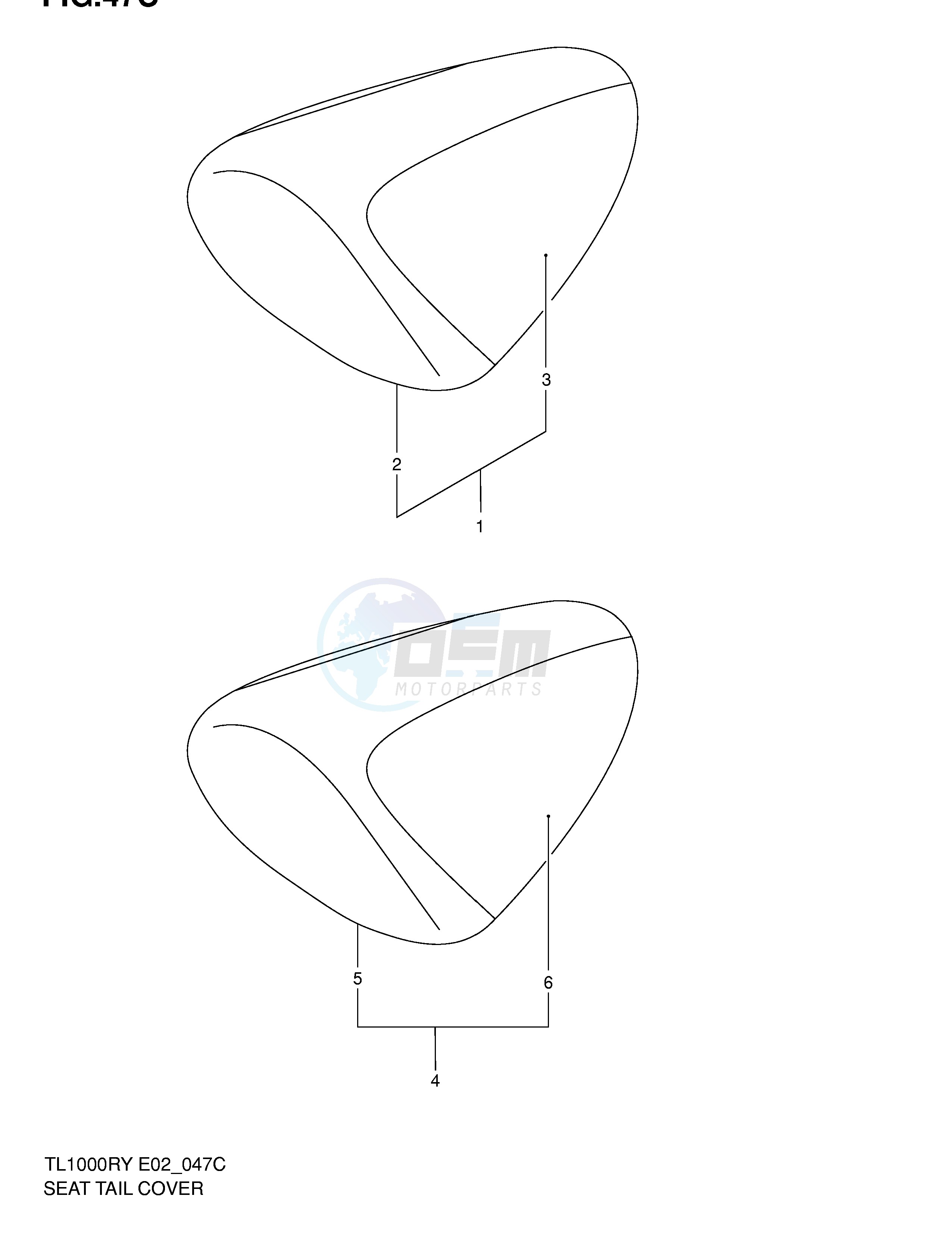 SEAT TAIL BOX (MODEL K2) blueprint