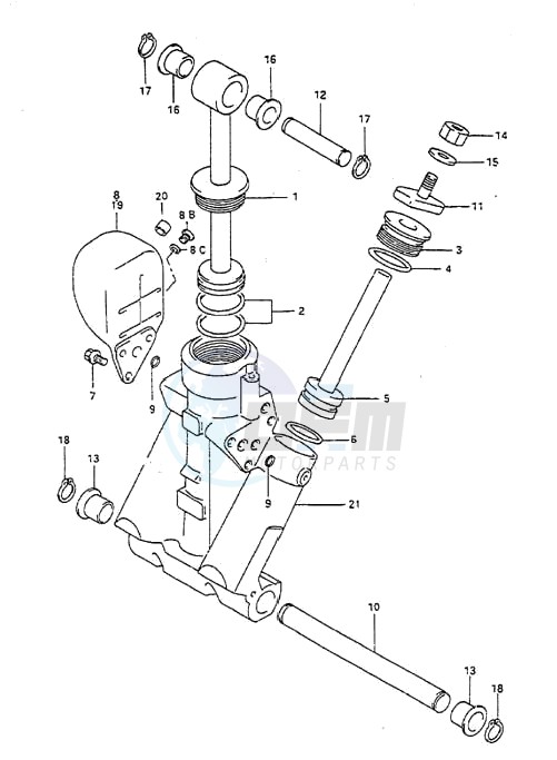 Trim Cylinder (1995 to 1997) blueprint