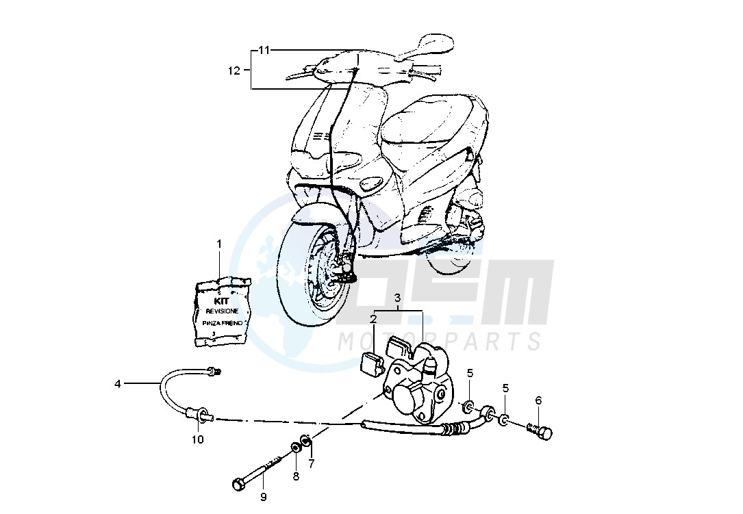 Front brake caliper image