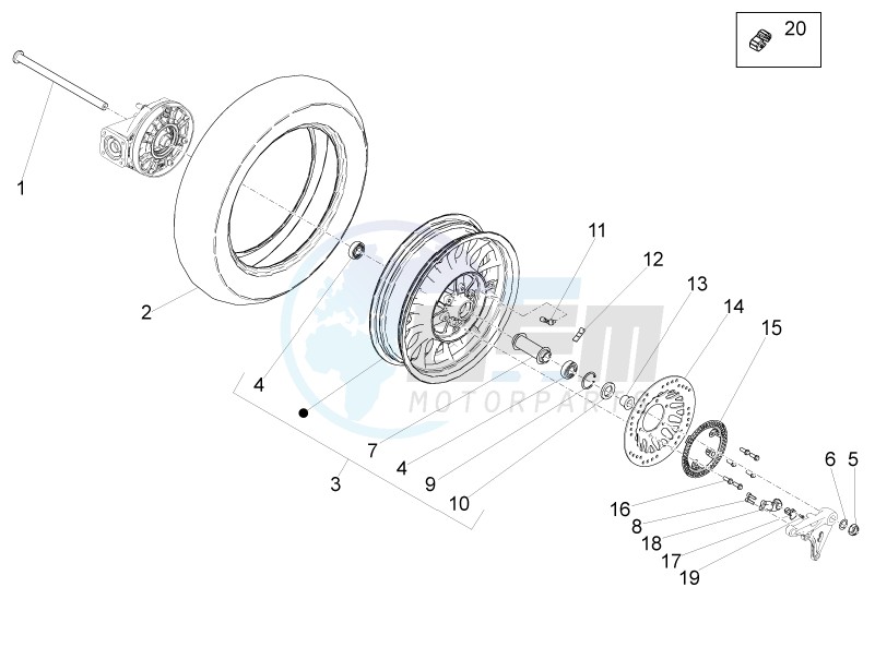 Rear wheel blueprint