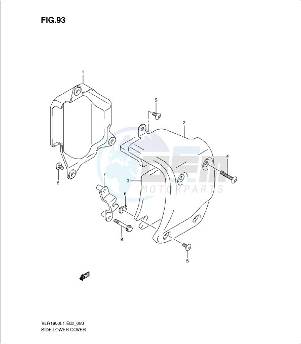 SIDE LOWER COVER blueprint