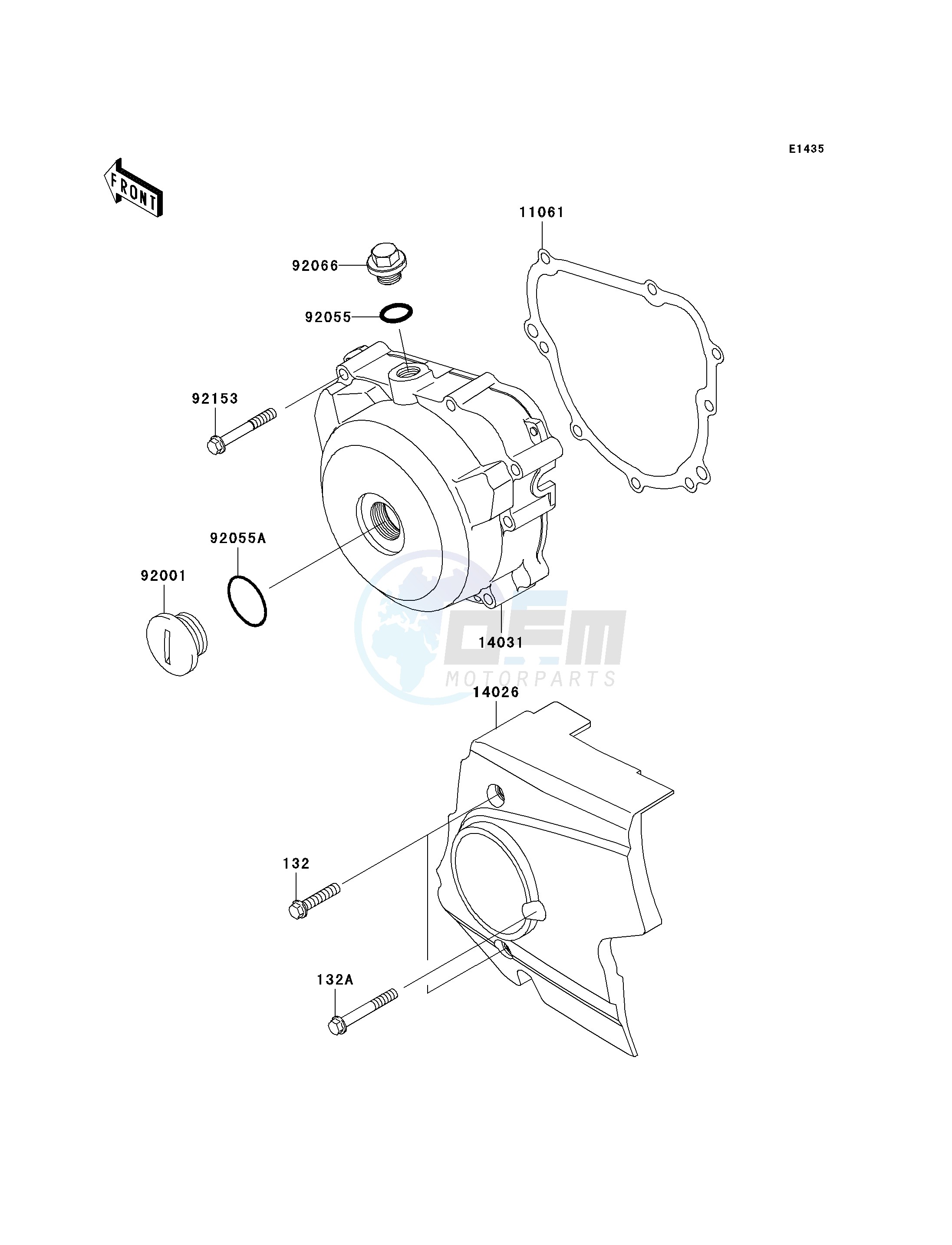 LEFT ENGINE COVER-- S- - image