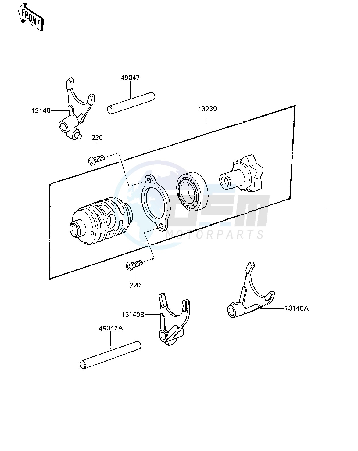 GEAR CHANGE DRUM & FORKS image