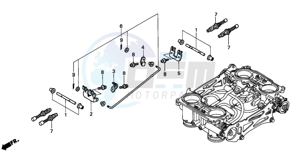 THROTTLE BODY (COMPONENT PARTS) image
