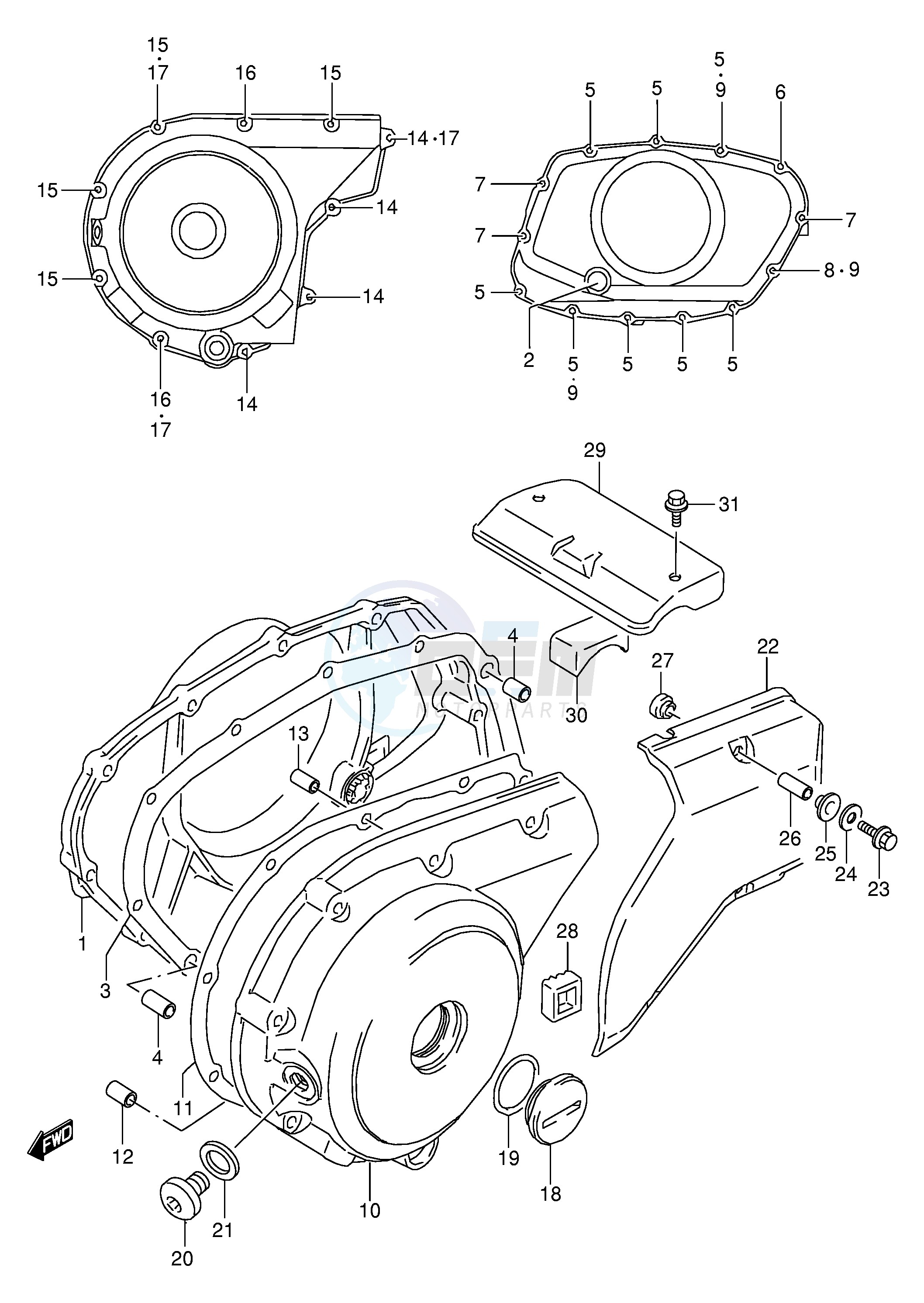 CRANKCASE COVER image