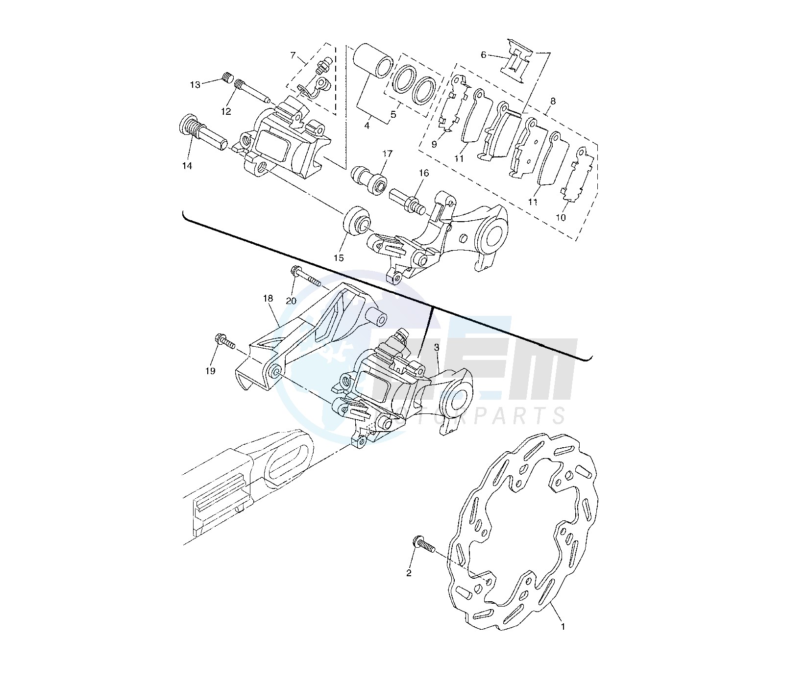 REAR BRAKE CALIPER image