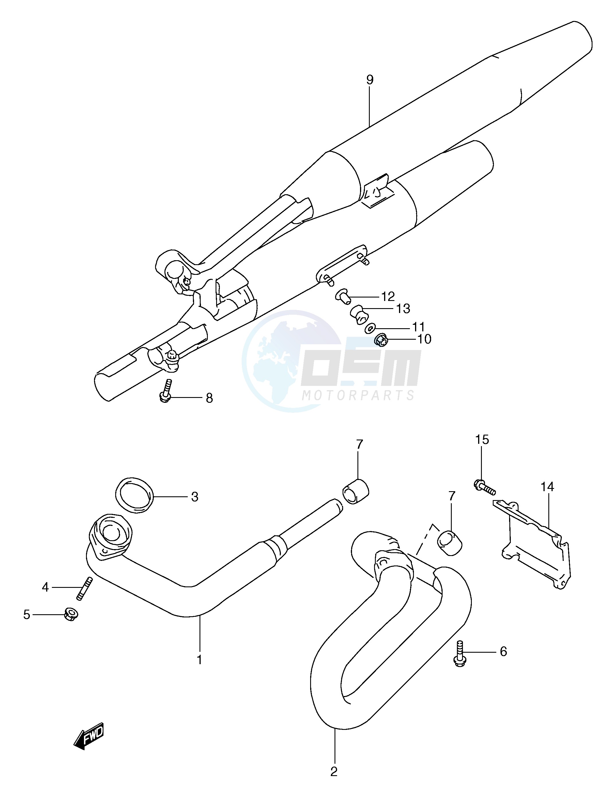 MUFFLER (MODEL X Y K1 K2 K3) image