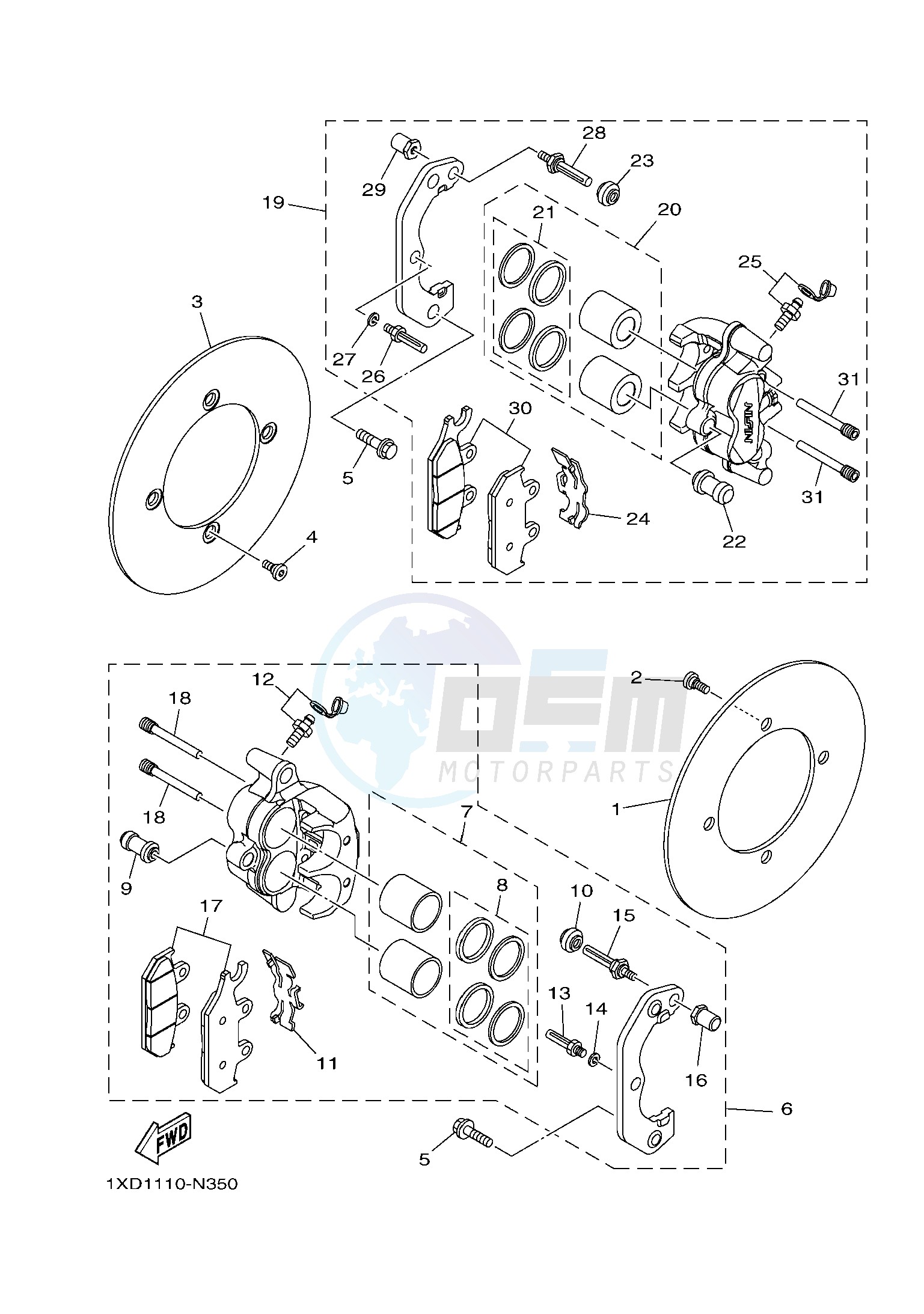 FRONT BRAKE CALIPER image