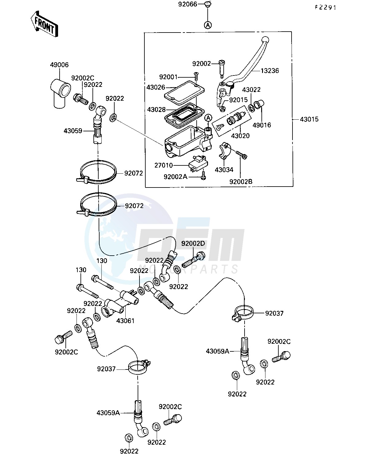 FRONT MASTER CYLINDER image