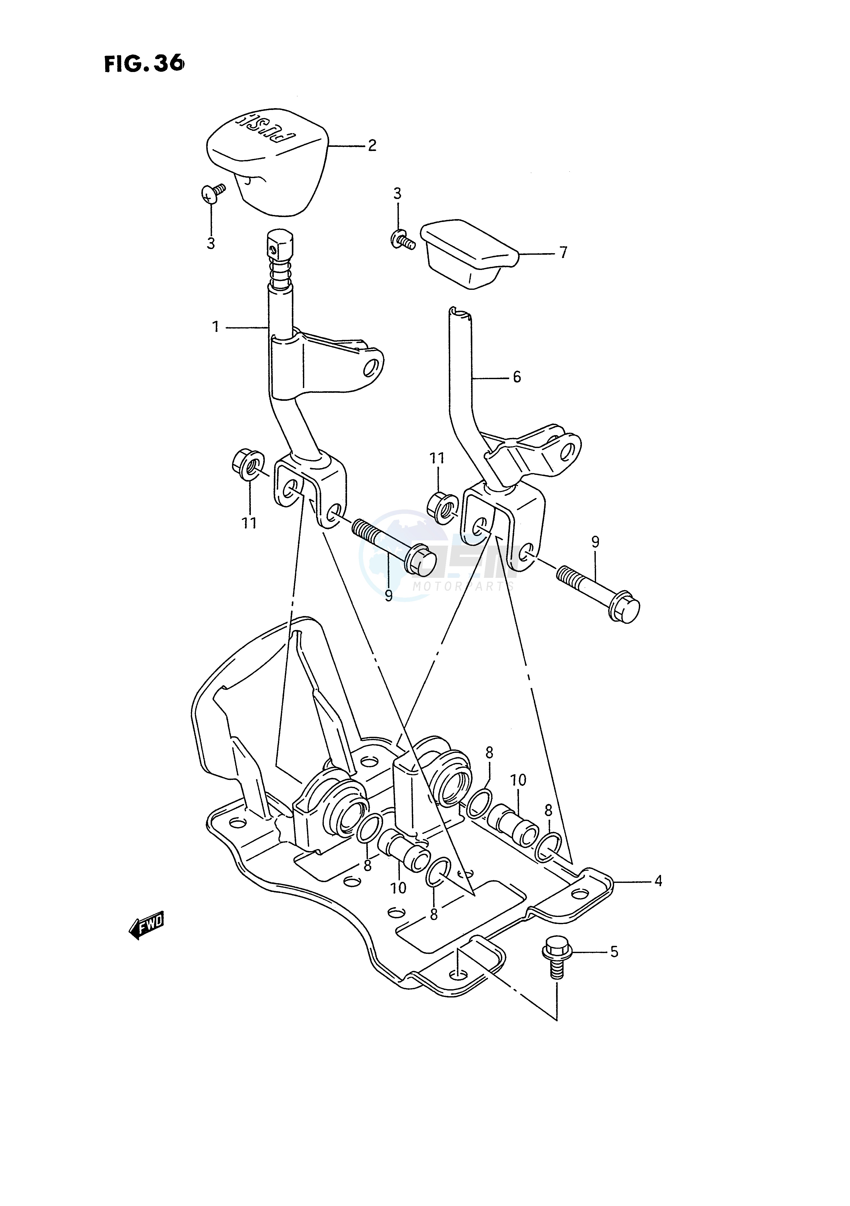 TRANSMISSION LEVER image