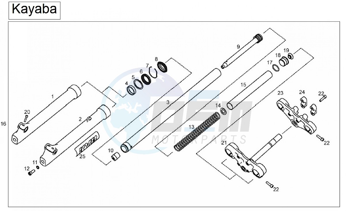 Front fork II (Positions) blueprint