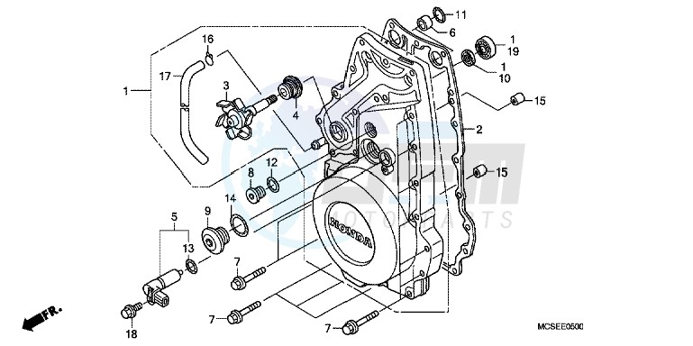 FRONT CRANKCASE COVER image