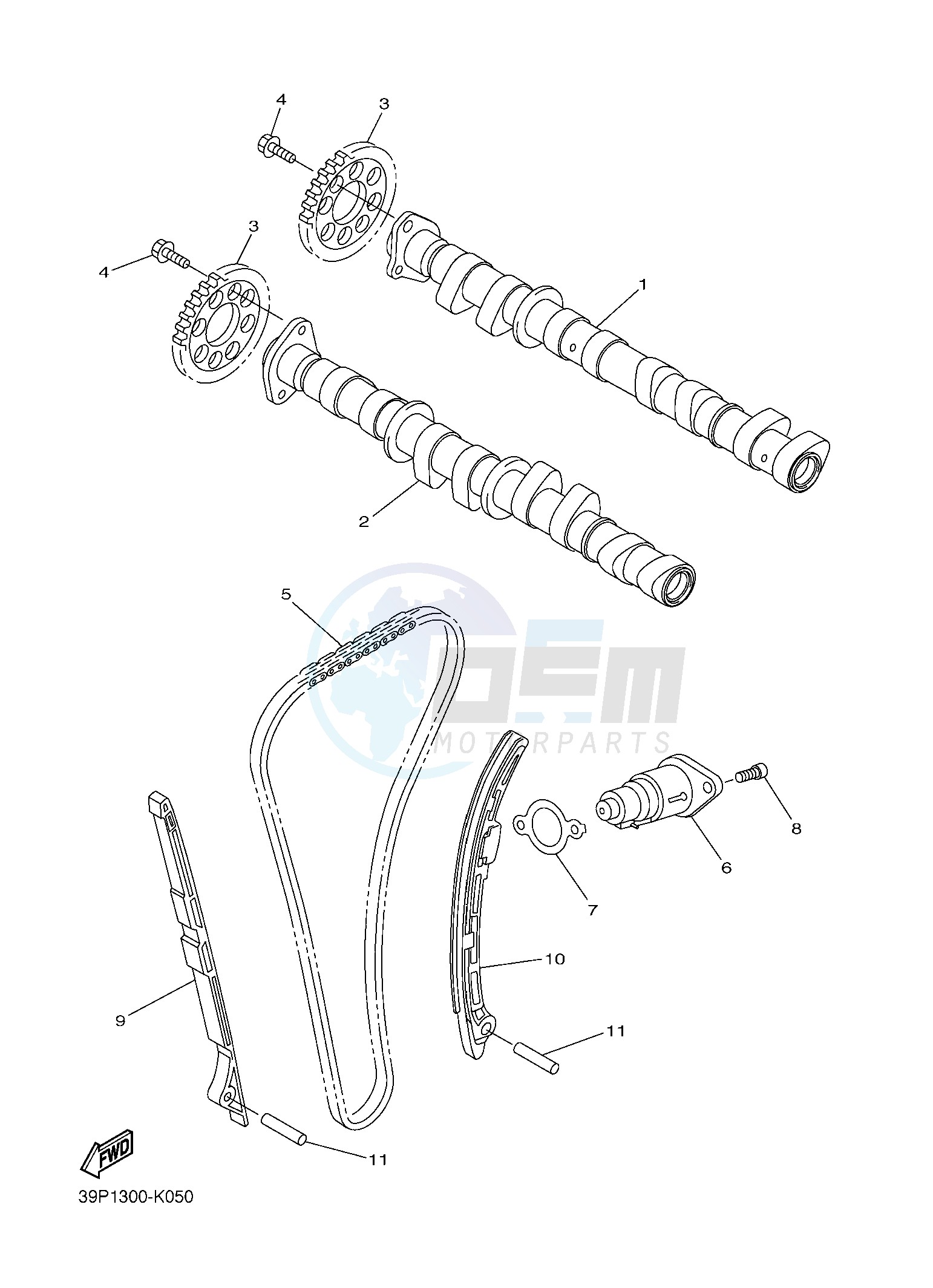 CAMSHAFT & CHAIN blueprint