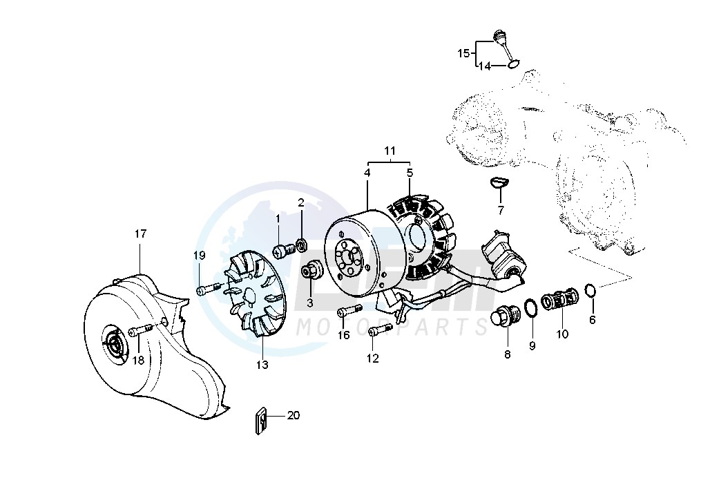 Flywheel magneto blueprint