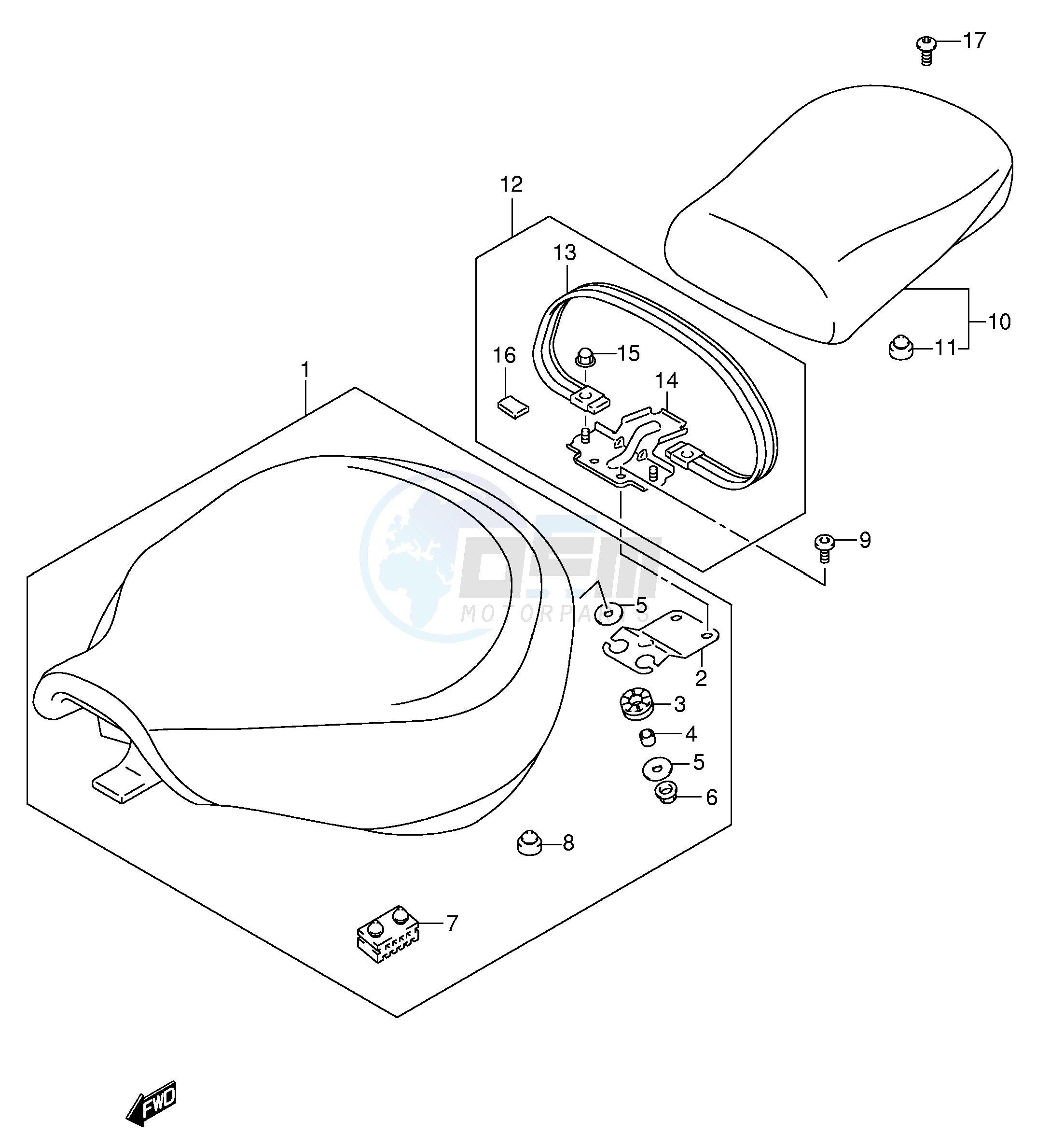 SEAT (VL800K1 K2 K3 K4 K5) image