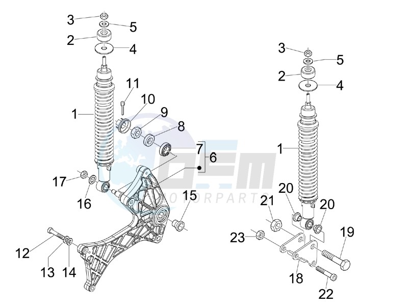 Rear suspension - Shock absorber - s image