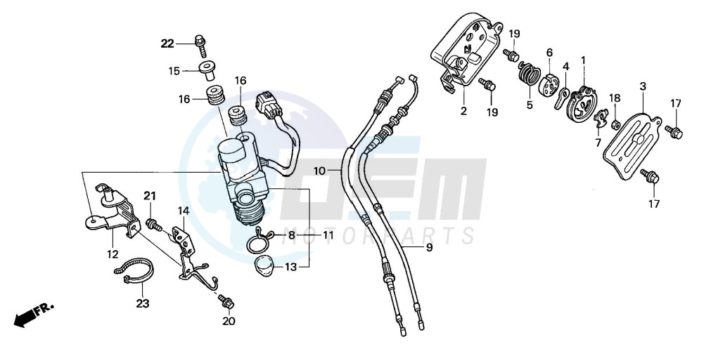 SERVO MOTOR (CBR1000RR4/5) blueprint