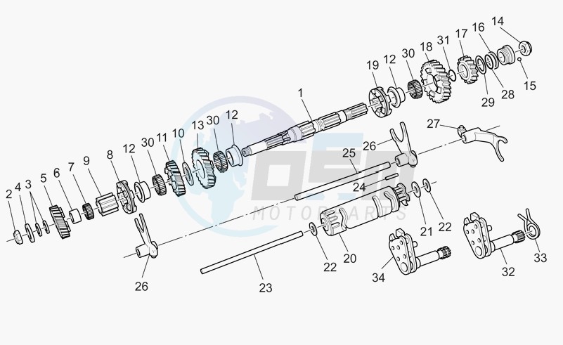 Driven shaft image