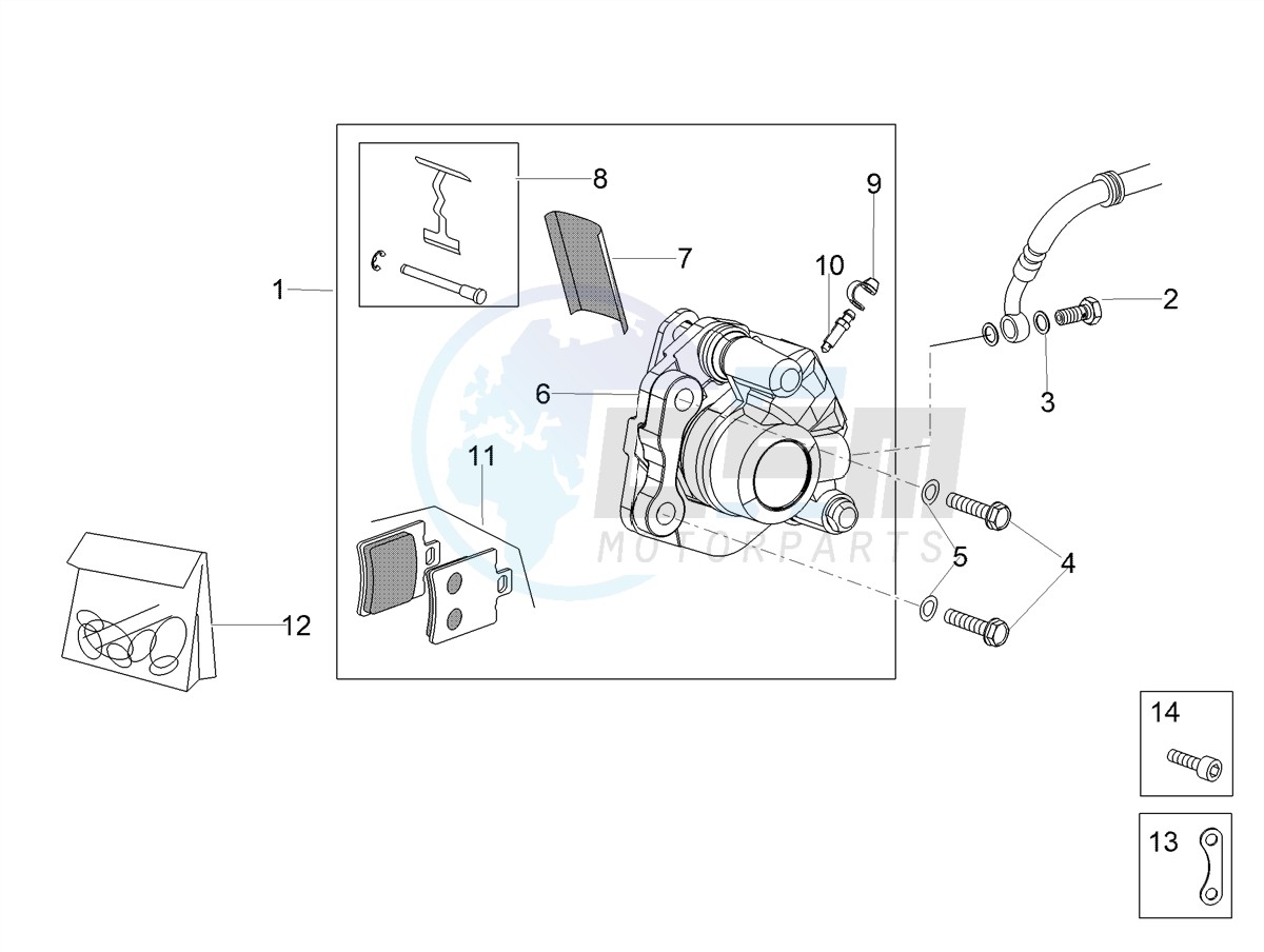 Front brake caliper image