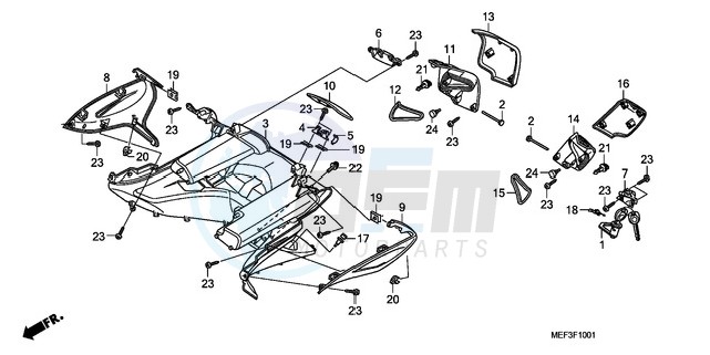 INNER BOX (FJS400D9/FJS40 0A) blueprint