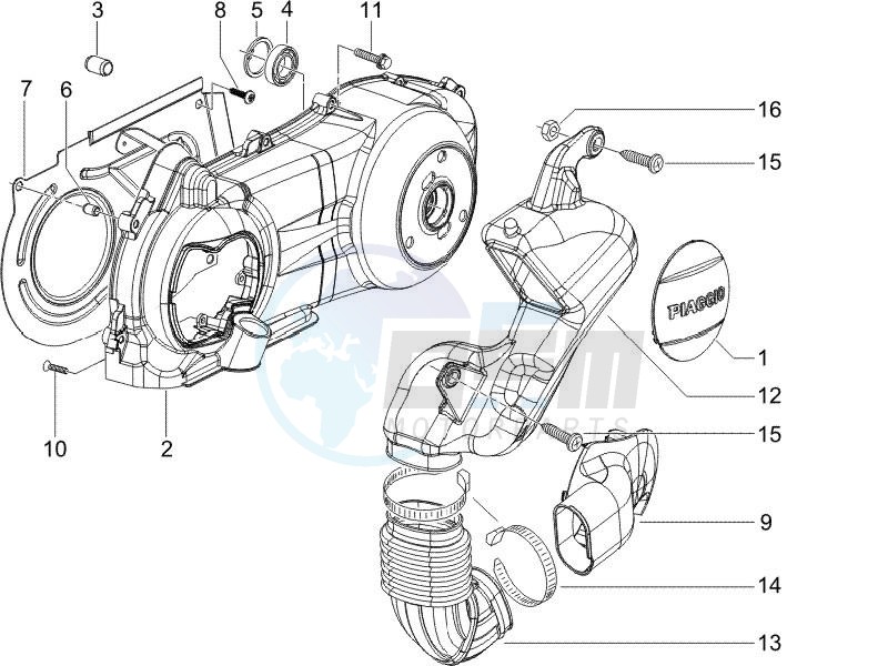 Crankcase cover - Crankcase cooling image