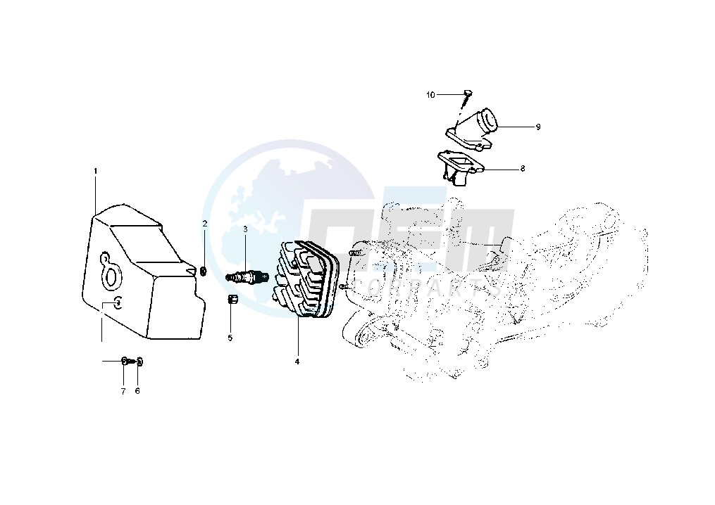 Cylinder head - Induction Pipe image