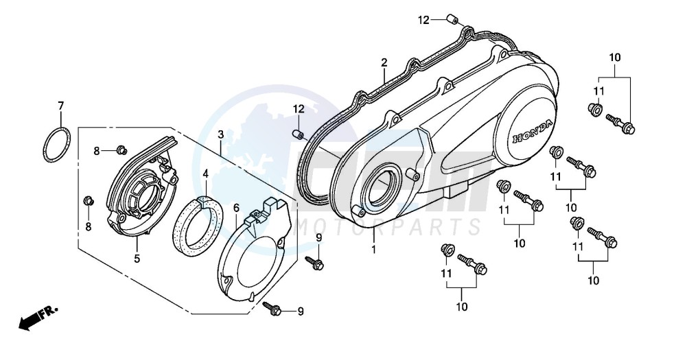 LEFT CRANKCASE COVER image