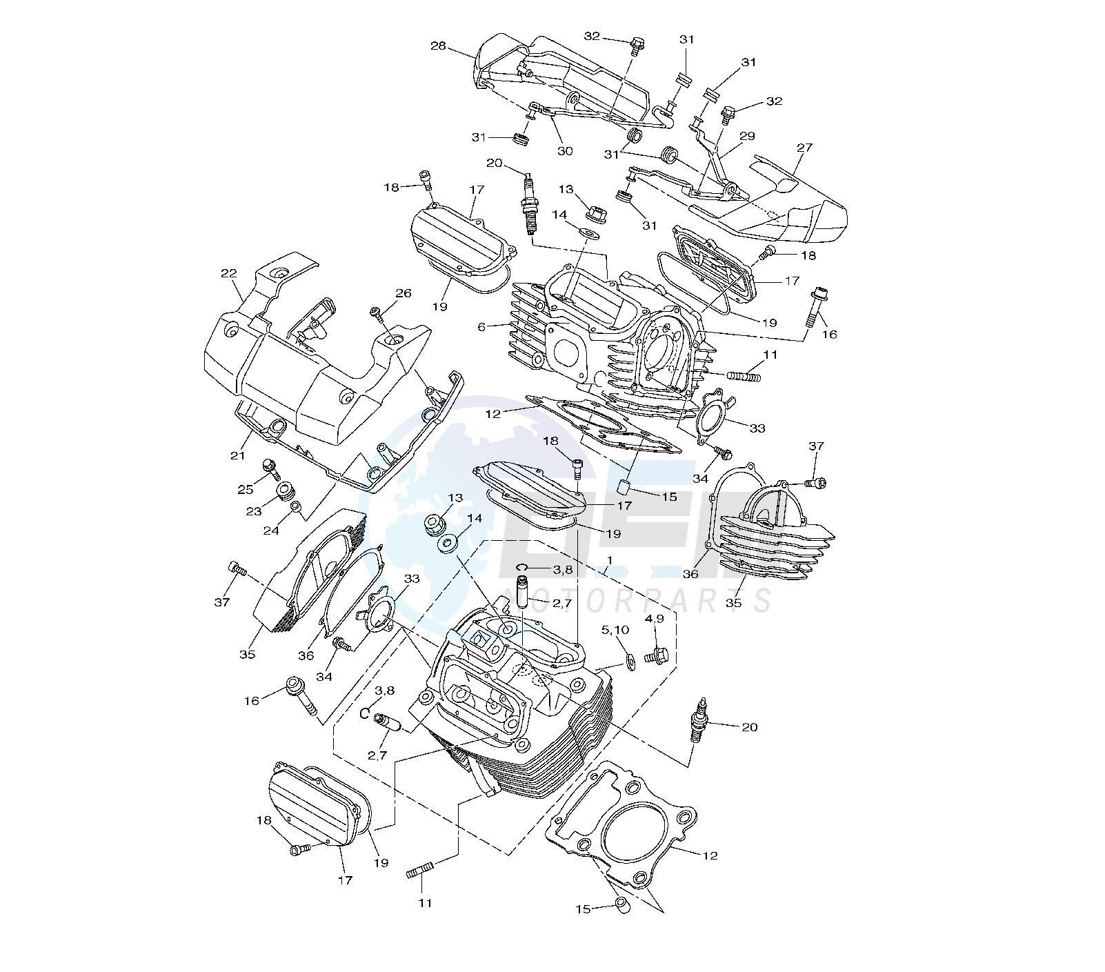 CYLINDER HEAD blueprint