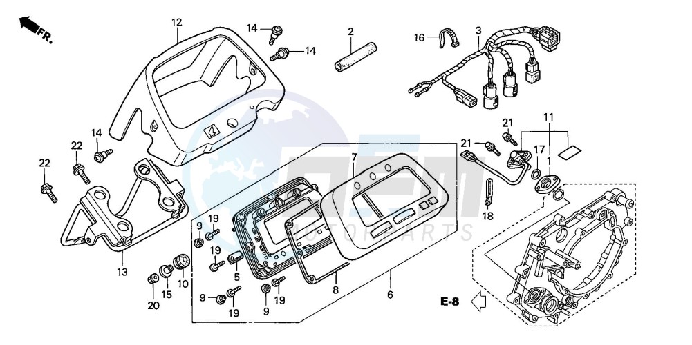 METER (TRX350TM-A,2A/FM-A,2A) blueprint