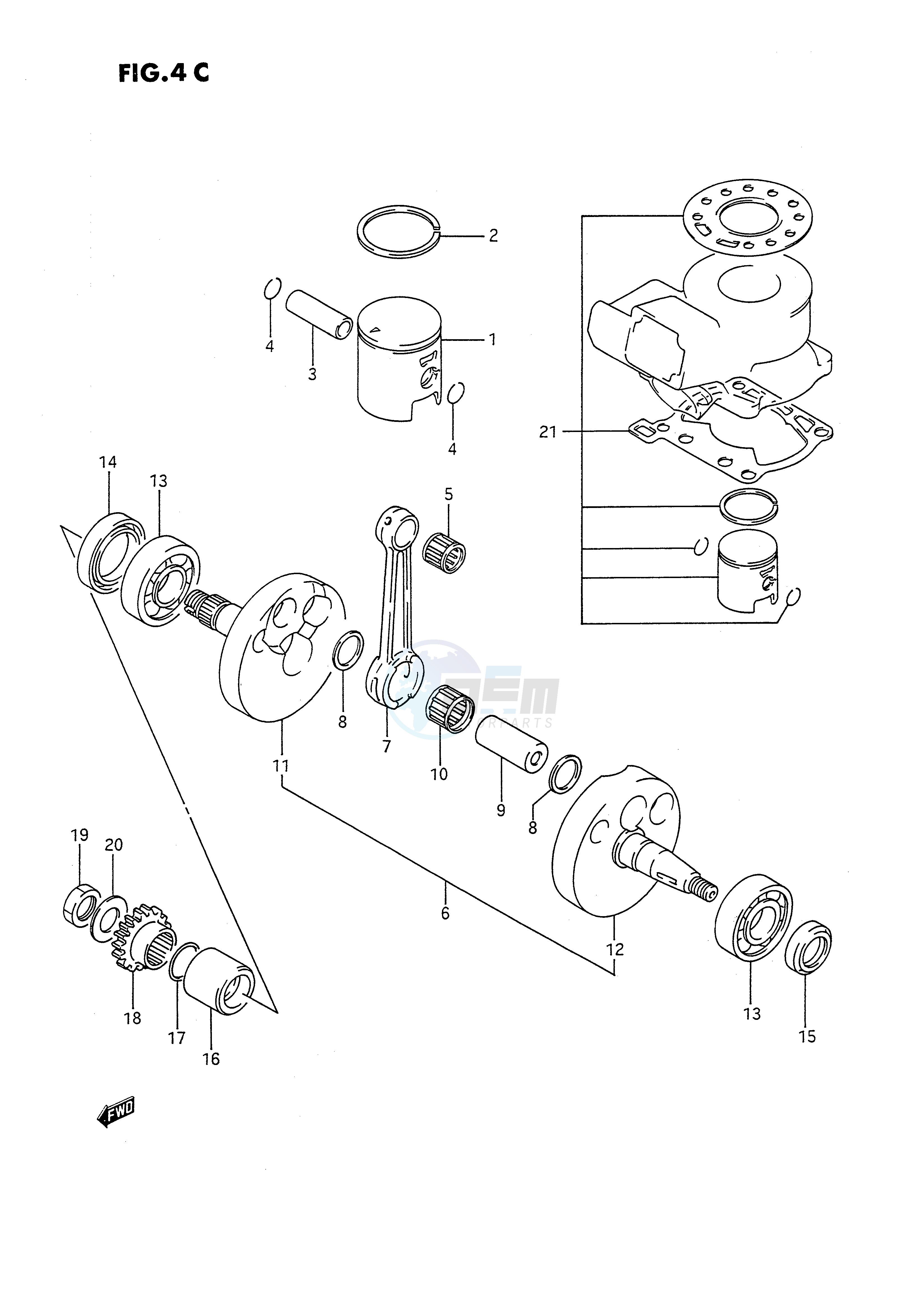 CRANKSHAFT (MODEL L) blueprint