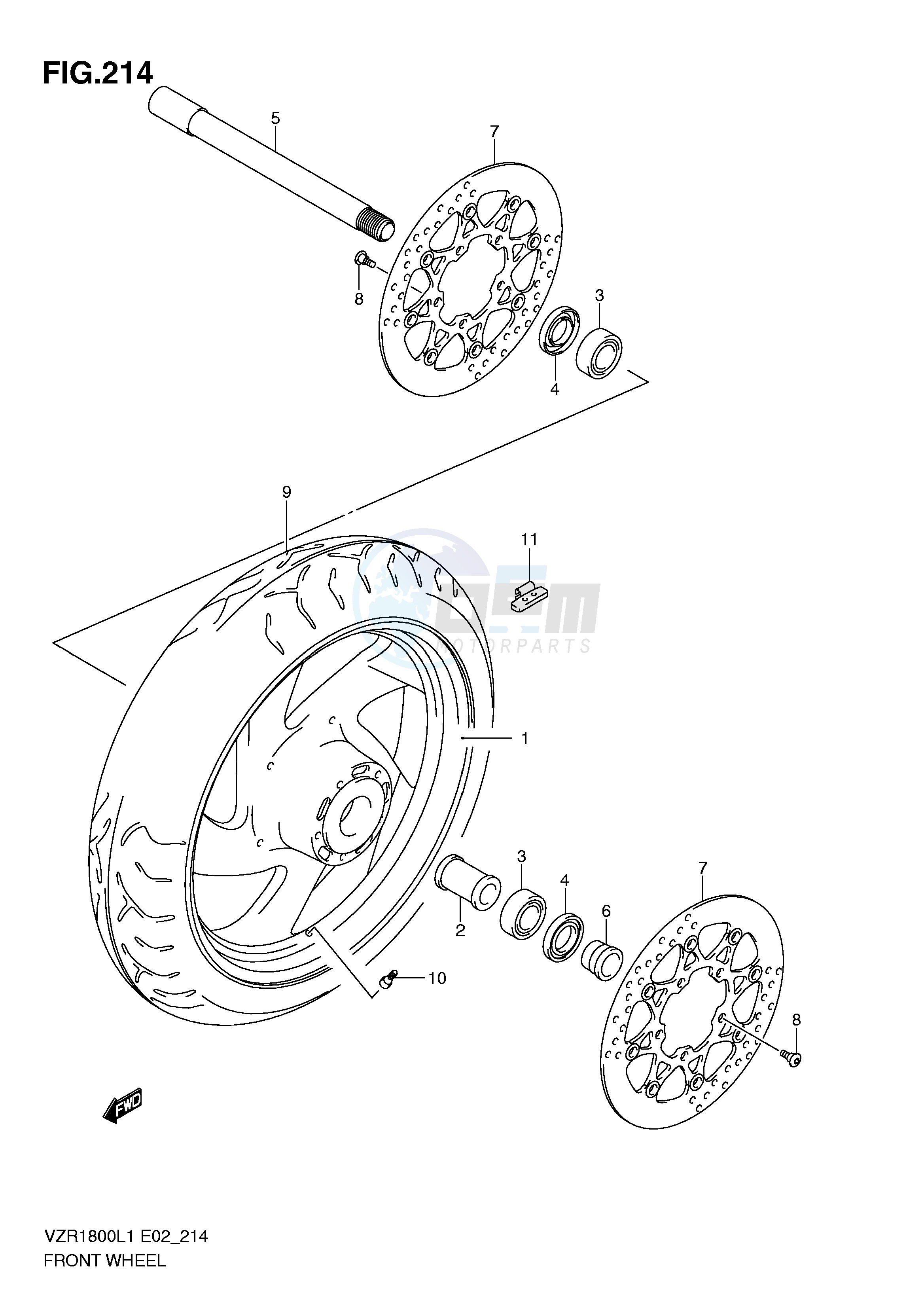 FRONT WHEEL (VZR1800L1 E24) image