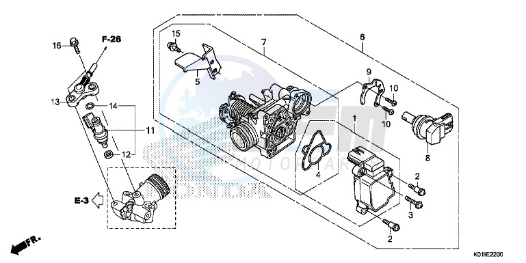 THROTTLE BODY/FUEL INJECTOR image