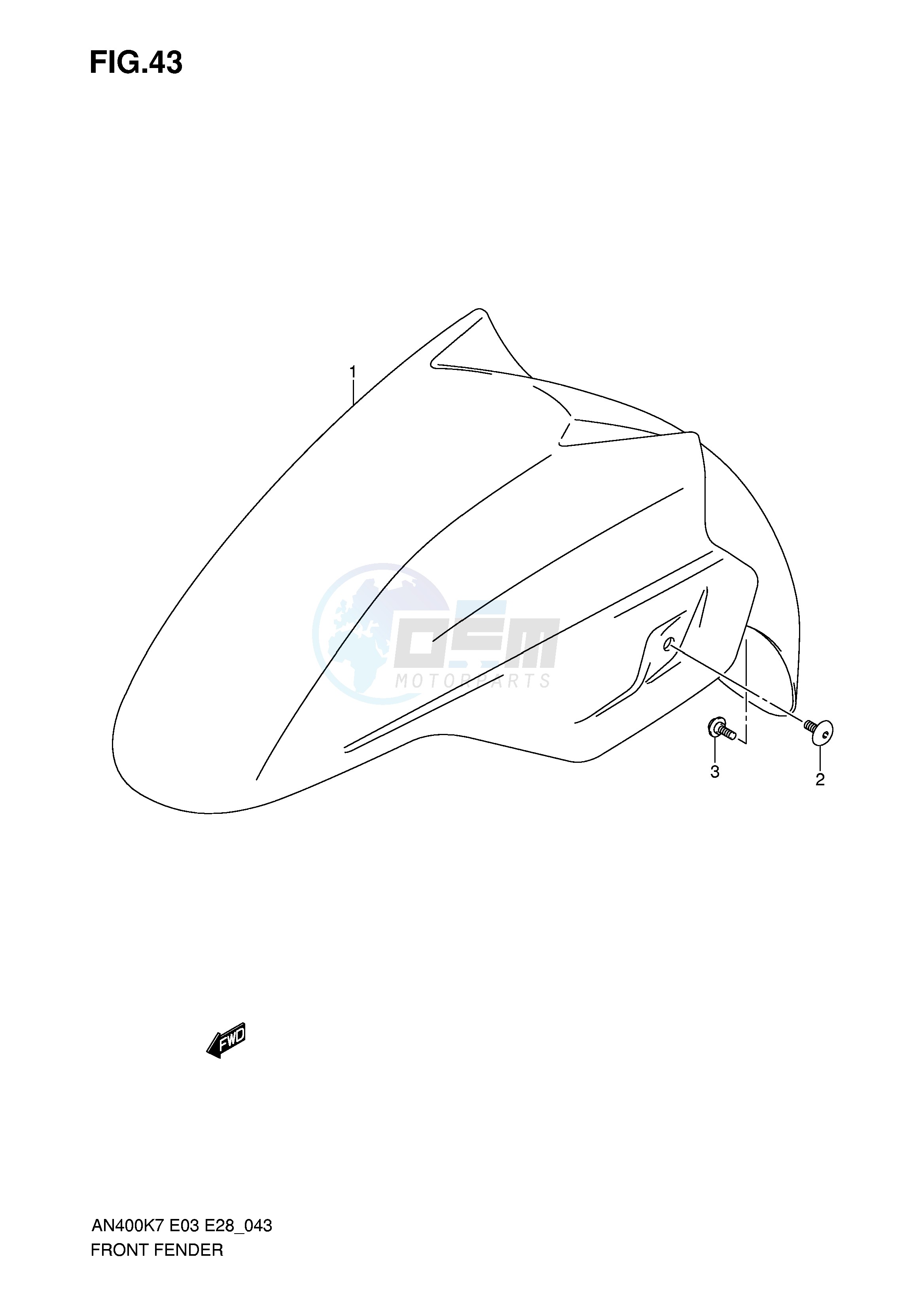 FRONT FENDER (MODEL K7 K8) image