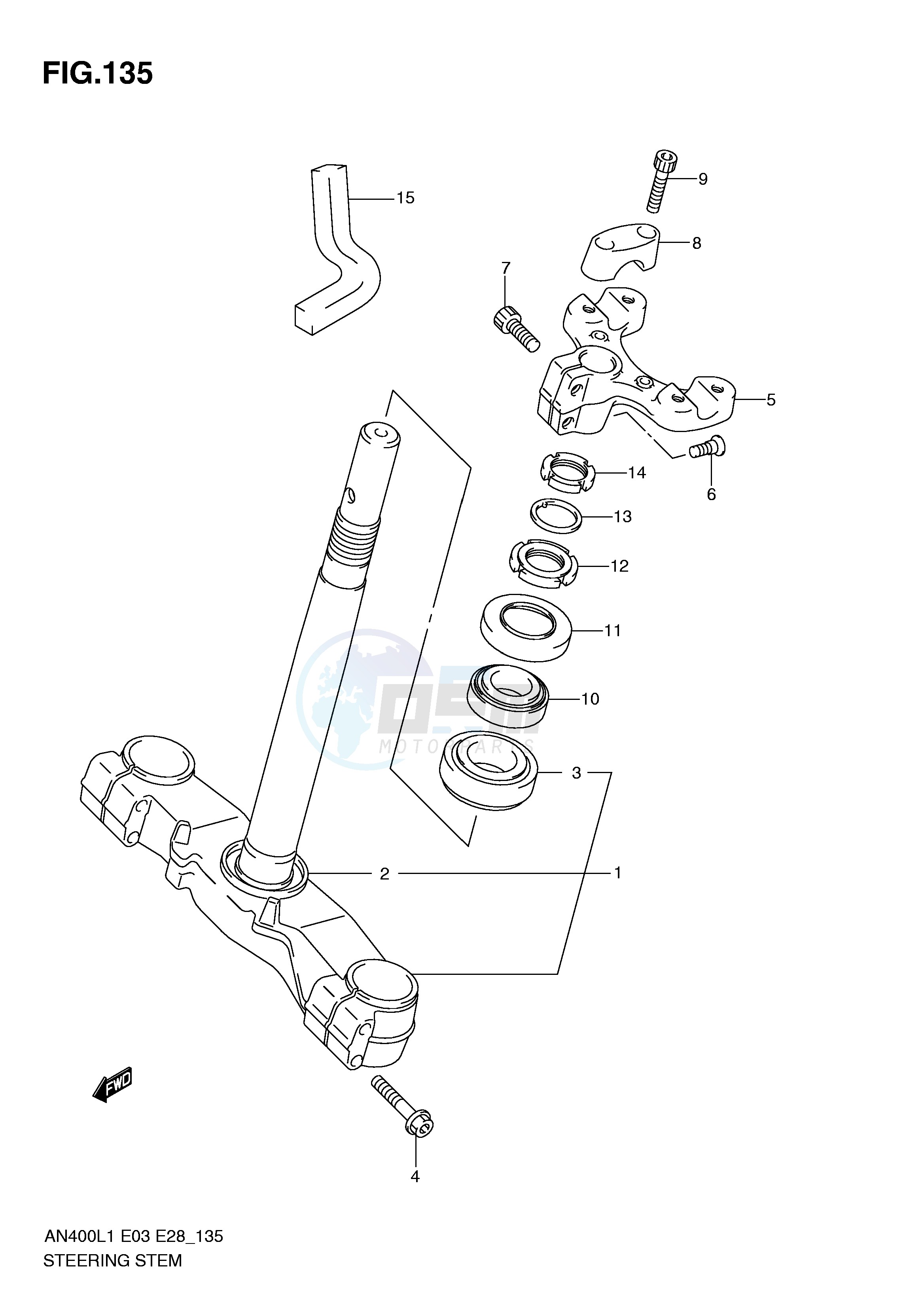 STEERING STEM (AN400L1 E33) image