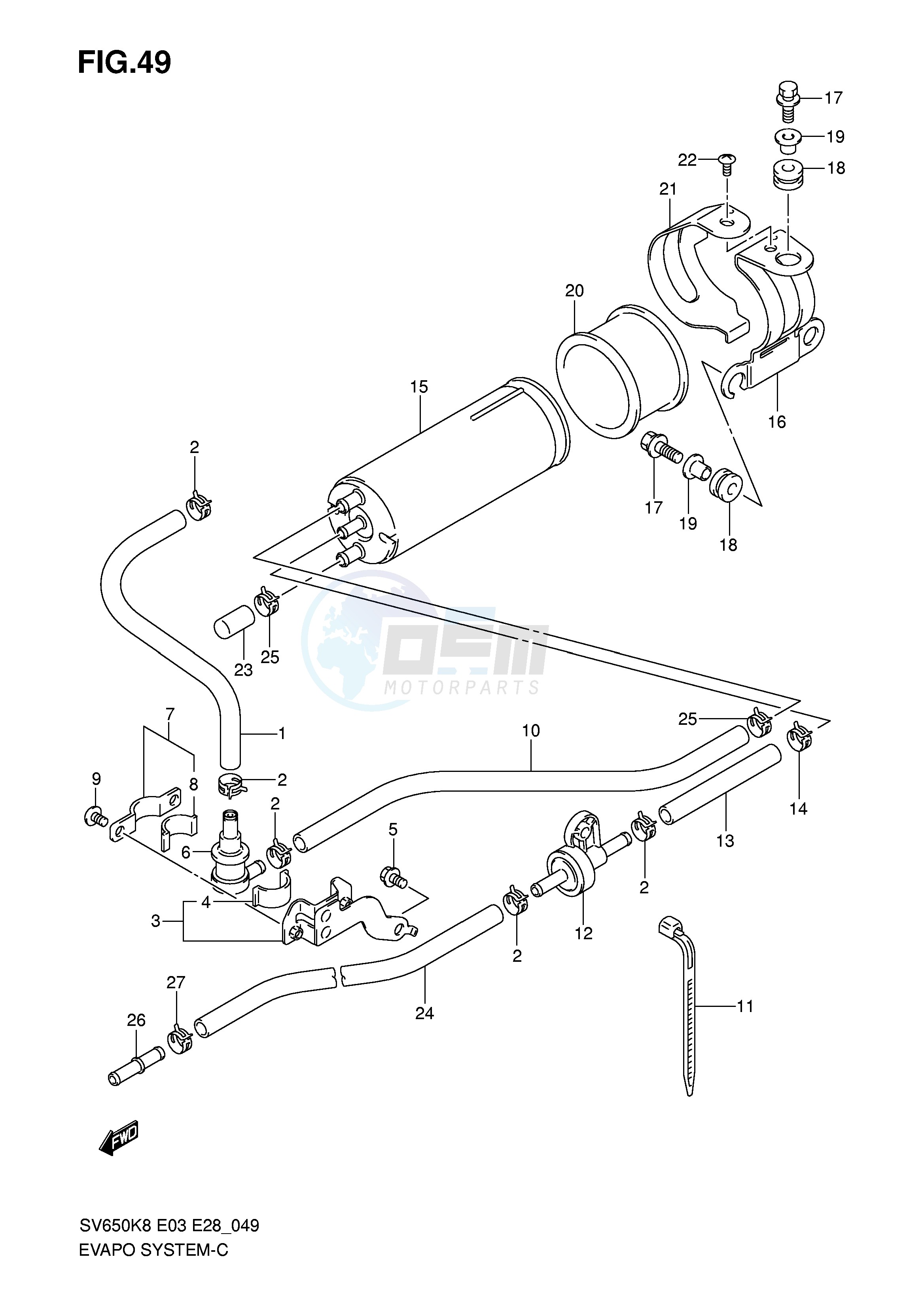 EVAP SYSTEM (E33) blueprint