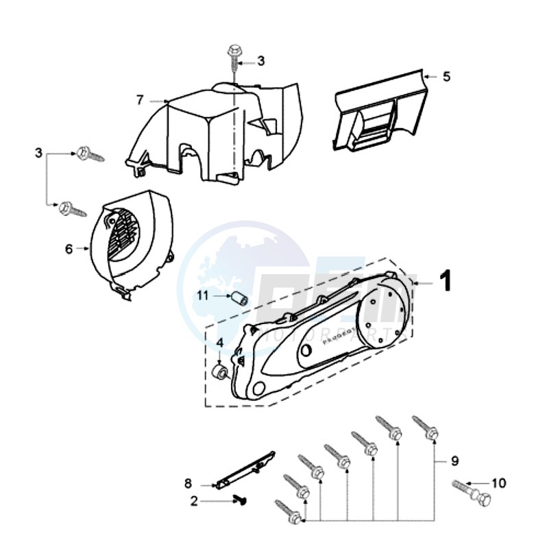 CRANKCASE COVER image